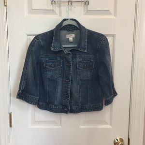 LOFT Cropped Denim Jacket